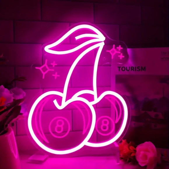 8Ball cherries neon sign - Picture 2 of 5